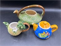 Collection of 3 Teapots