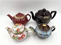 Collection of 4 Tea Pots