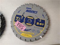 12 Irwin 7-1/4" Circular Saw Blades