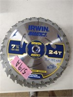 12 Irwin 7-1/4" Circular Saw Blades