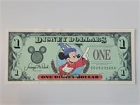 1997 $1 Apprentice Mickey Disney Dollar