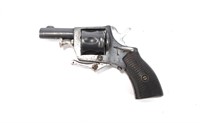 Liege Belgium miniature revolver, folding trigger,