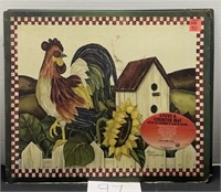 (3) rooster stove & counter mats