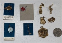 LOT OF 9 STERLING SILVER CHARMS
