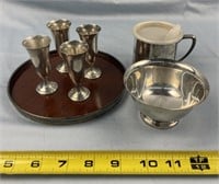 Alvin American Sterling Set of 4 Cordials on