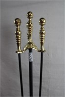 Brass Fireplace Tool Set