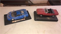 2 collectible cars- Bugatti and Shelby mustang gt