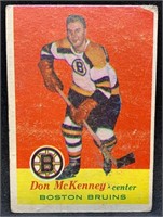 1957 Topps #13 Don McKenney Hockey Card