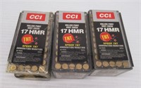 (150) Rounds of CCI 17 HMR 17GR hollow point