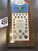20th Century Framed Coins