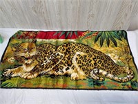 Vintage Velvet Leopard Wall Tapestry