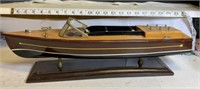 Wooden boat 20 inches long