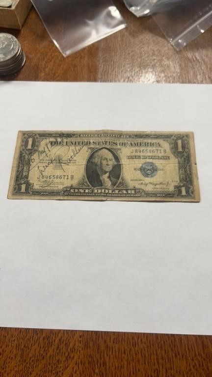 Silver certificate signed by Chuck  ?