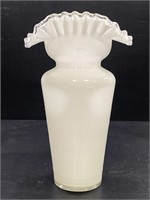 Fenton Silver Crest Ruffled Vase