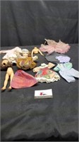 Vintage dolls and doll clothes