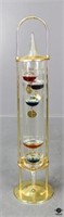 Glass & Brass Galileo Thermometer