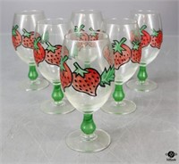 Hand Painted Goblets / 6 pc