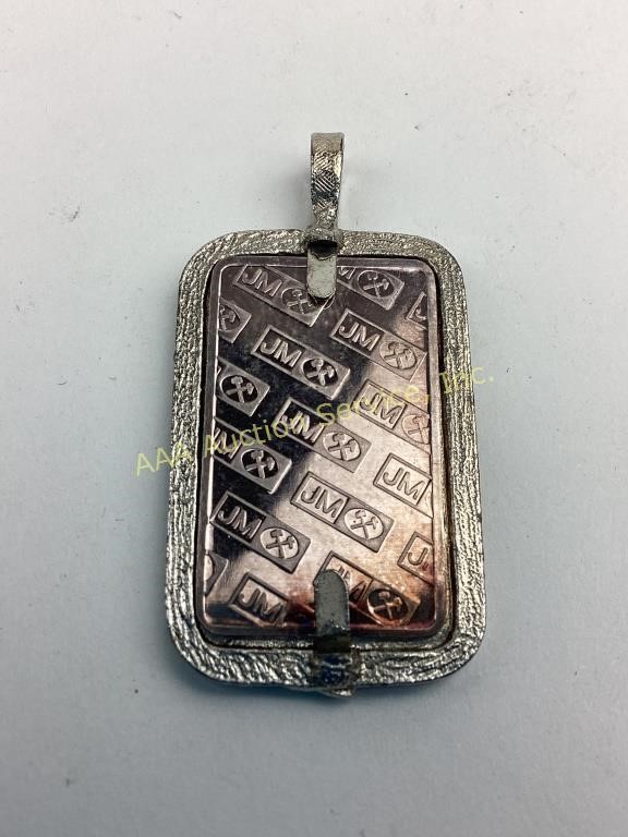 .999 fine silver ingot Johnson Matthey 5 grams,