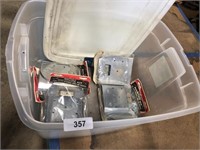 (7) Mounting Kits For CB & Radio w/ Tote & Lid