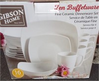 Gibson Home New Zen buffetware 16 piece set of