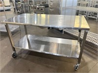 Stainless Work Table 60” X 30” X 36”