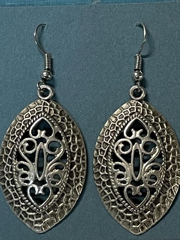 CRAFTED SILVERPLATE EARRINGS