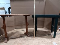 Tables for garage or outside green 24x17x21.