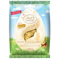 2 BAGS - Lindt Lindor White Chocolate Eggs 100G