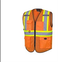 Pioneer 9-Pocket High Visibility Poly Mesh Safety