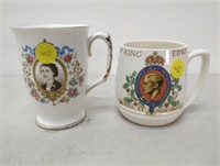 Queen & King Edward Mugs