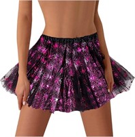 RYSLY Girl's Sparkle "Spider" Tutu Skirt