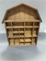 1978 Enesco Wooden Shadow Box Barn