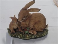 H Interiors - Hand Painted Rabbit Figurine