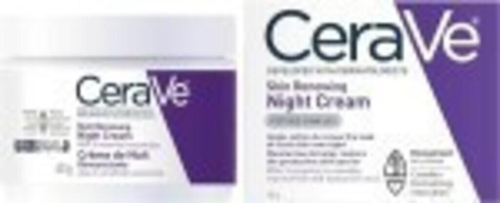 LOT OF 2 CeraVe Night Cream for Face, Skin