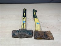 Large Hammer & Hatchet