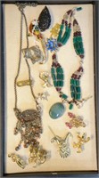 1 Tray Costume Jewelry