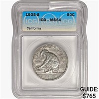 1925-S Jubilee Half Dollar ICG MS64