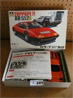 Aoshima Ferrari BB 512 Plastic Car Model