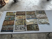 Assorted Car Tags 15pc