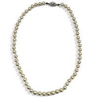 Pearl Necklace W/ 14K Gold Clasp