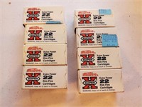 8 BOXES OF WESTERN SUPER X .22 LONG RIFLE AMMO