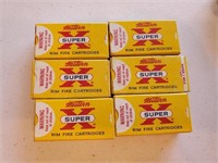 6 BOXES OF WESTERN SUPER X .22 SHORT BHOLLOW POINT