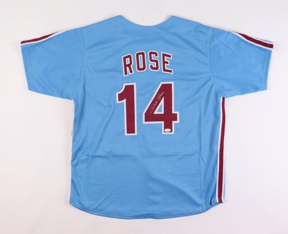 Pete Rose Signed Jersey (JSA)Pete Rose Signed Jers