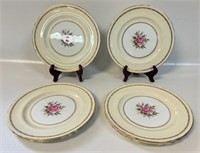 SIX BEAUTIFUL AYNSLEY CABBAGE ROSE ESSEX PLATES