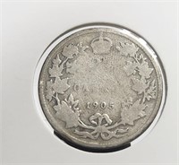 Canada 1905 25c Silver Edward