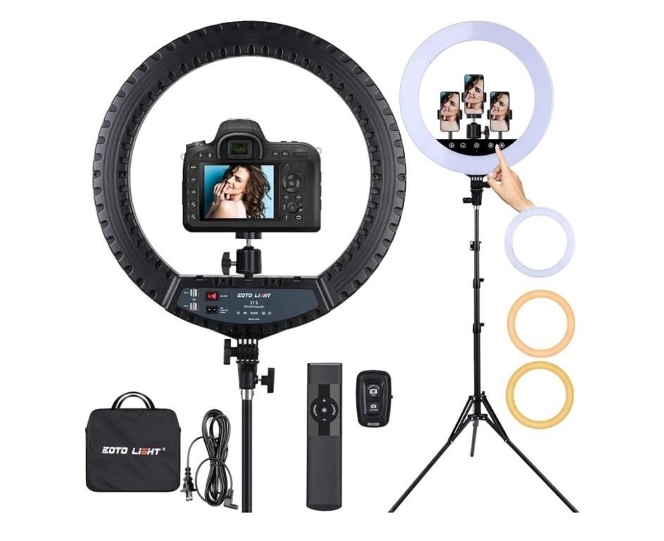 21 inch LED Ring Light with Tripod Stand, Large