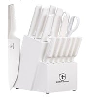 BRAVESTONE Knife Sets for Kitchen with Block, 15