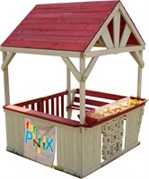 Wooden Playhouse for Kids Outdoor - Funphix