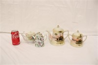 Vintage Tea Pots & Sugar Dish