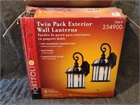 Twin Pack Electric Wall Lanterns
